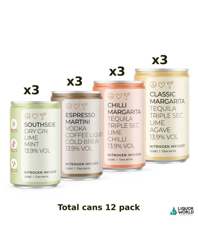 Byron Bay Spirits Ready Made Cocktails Cans (12 pack)