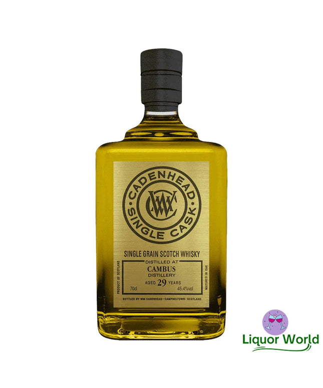 Cambus 1998 29 Year Old Cadenhead Single Cask Single Grain Scotch Whisky 700mL - Liquorworld