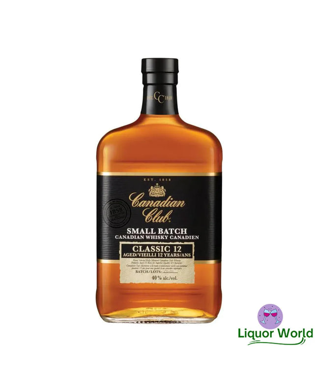 Canadian Club 12 Year Old Classic Blended Canadian Whisky 1L