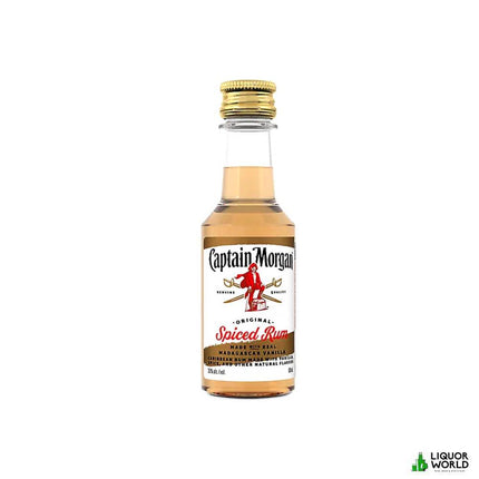 Captain Morgan Spiced Gold Rum Miniature 50mL - Liquorworld