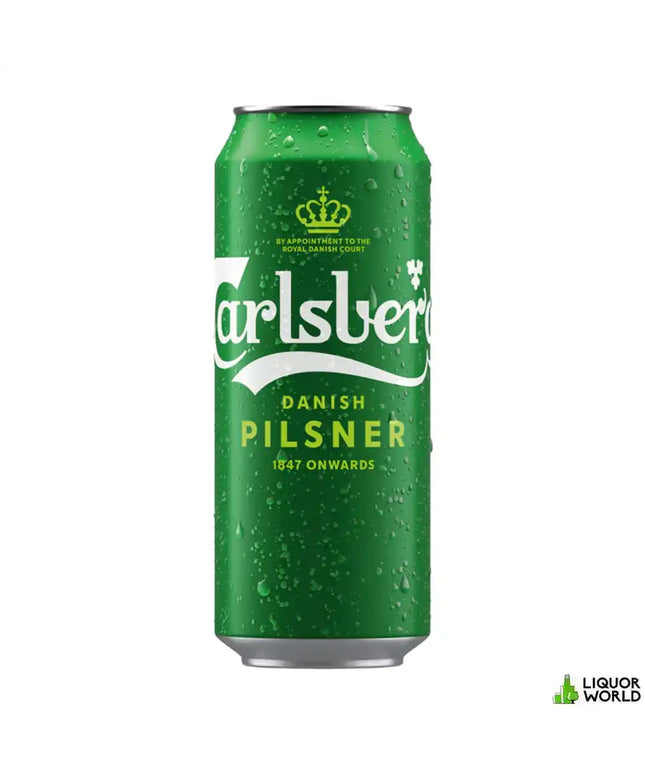 Carlsberg Green Pilsner Beer Case 24 x 500mL Cans - Liquorworld