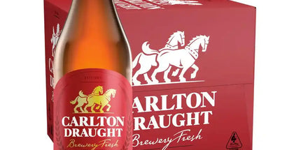 Carlton Draught Longneck Beer Case 12 x 750mL Bottles - Liquorworld