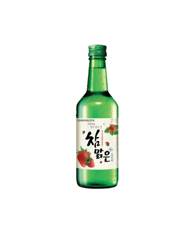 Charm Malgeun Vivid Strawberry soju (360ML X 20) - Liquorworld
