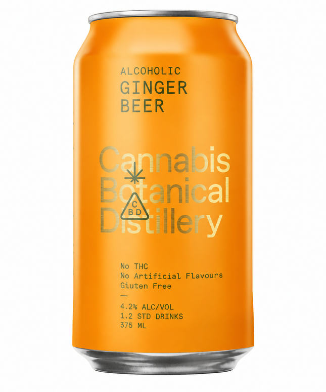 Cannabis Botanical Distillery Ginger Beer 375ml (4 Pack)