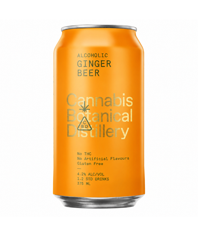 Cannabis Botanical Distillery Ginger Beer 375ml (4 Pack)