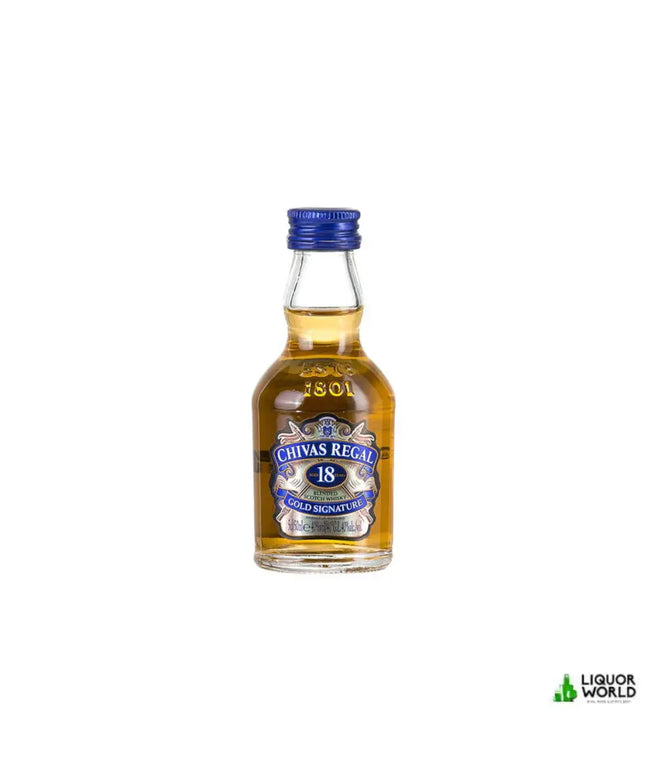 Chivas Regal 18 Year Old Gold Signature Blended Scotch Whisky 50mL - Liquorworld