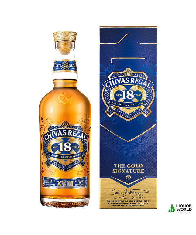 Chivas Regal 18 Year Old Gold Signature Scotch Whisky 700mL - Liquorworld