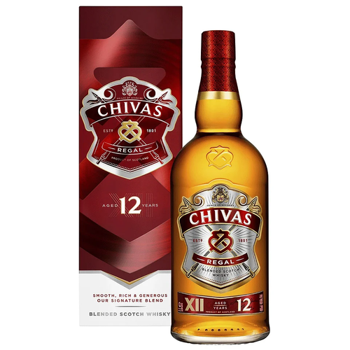 Chivas Regal 12 Year Old Signature Blend Blended Scotch Whisky 1L