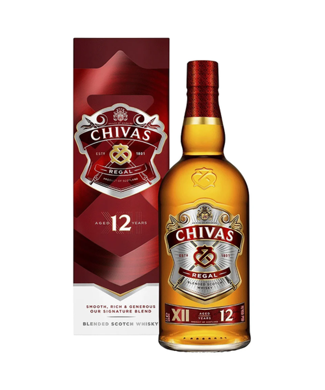 Chivas Regal 12 Year Old Signature Blend Blended Scotch Whisky 1L