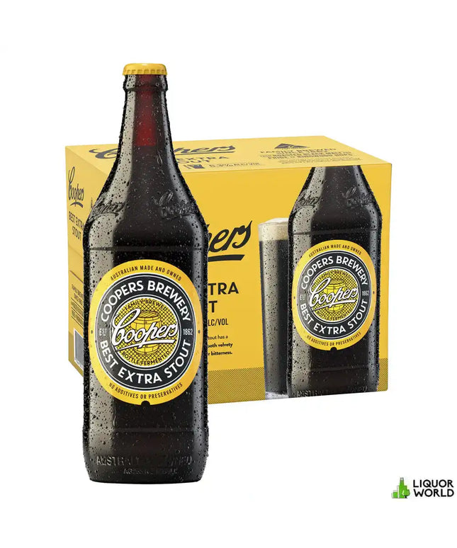 Coopers Best Extra Stout Longneck Beer Case 12 x 750mL Bottles - Liquorworld