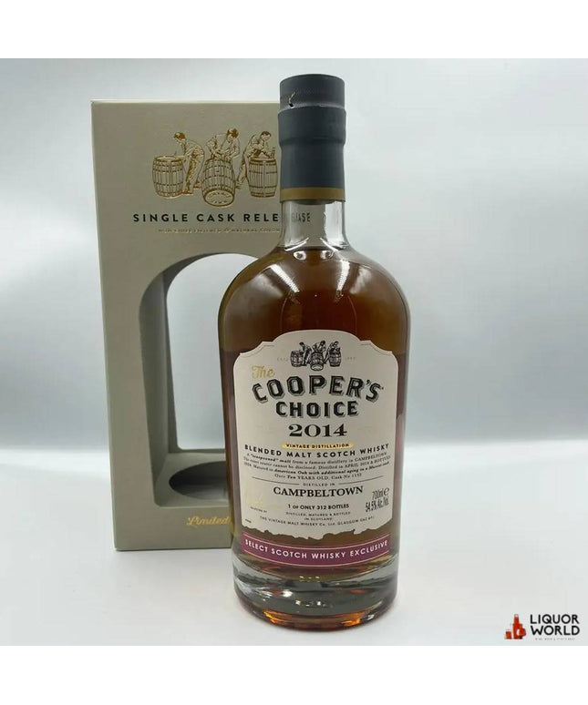 Cooper's Choice campbeltown 2014 10 Year Old Scotch Malt Whisky 700ml - Liquorworld