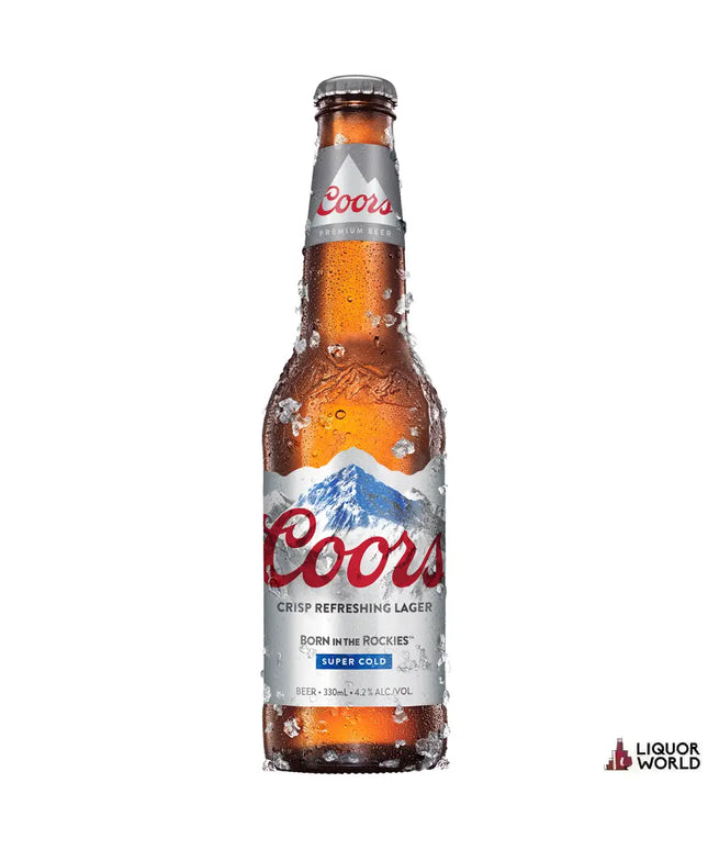 Coors Lager Bottles 330ml (24 Pack) - Liquorworld