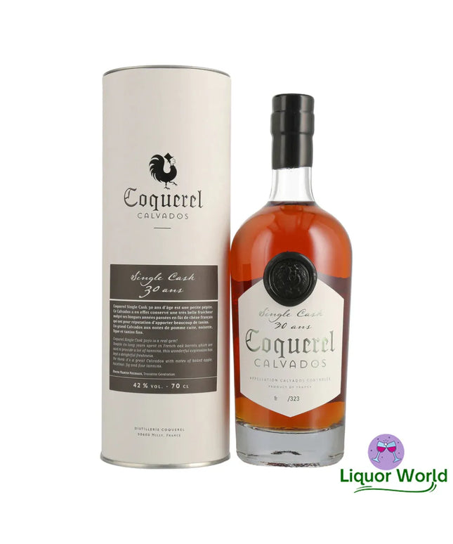 Coquerel 30 Year Old Single Cask Grand Calvados 700mL - Liquorworld