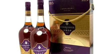 Courvoisier Vsop Triple Oak Artisan Edition Twin Pack Cognac 1L