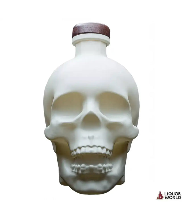 Crystal Head Bone Limited Edition Ceramic Skull Decanter Vodka + Skull Shot Glass 700mL - Liquorworld