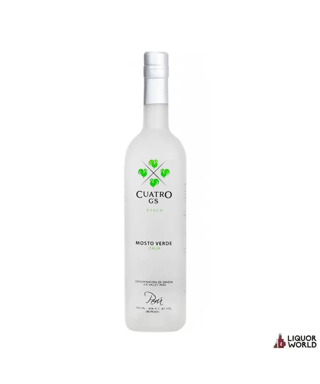 Cuatro Gs Pisco Mosto Verde Italia 750ml - Liquorworld