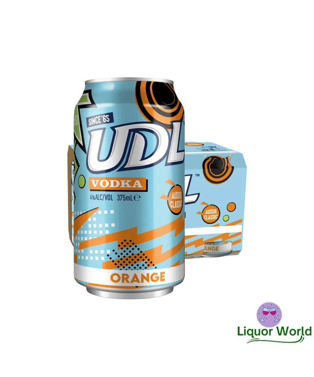 UDL Vodka & Orange Cans (24Pack) 375ml - Liquorworld