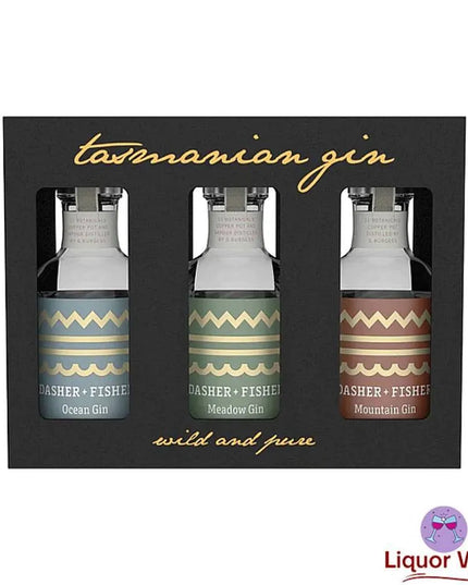 Dasher & Fisher Tasting Miniatures Gin Gift Set 3 X 200ml