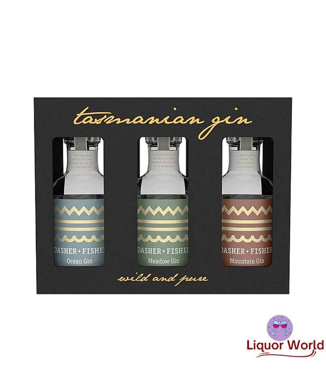 Dasher & Fisher Tasting Miniatures Gin Gift Set 3 X 200ml