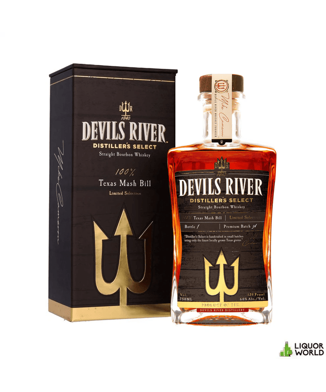 Devils River Distiller's Select 120 Proof Barrel Strength Straight Texas Bourbon Whiskey 750mL - Liquorworld