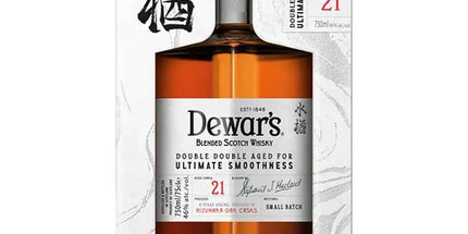 Dewars 21 Year Old Double Double Mizunara Cask Finish Blended Scotch Whisky 750mL