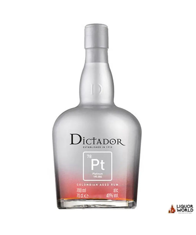 Dictador Platinum Rum 700ml - Liquorworld