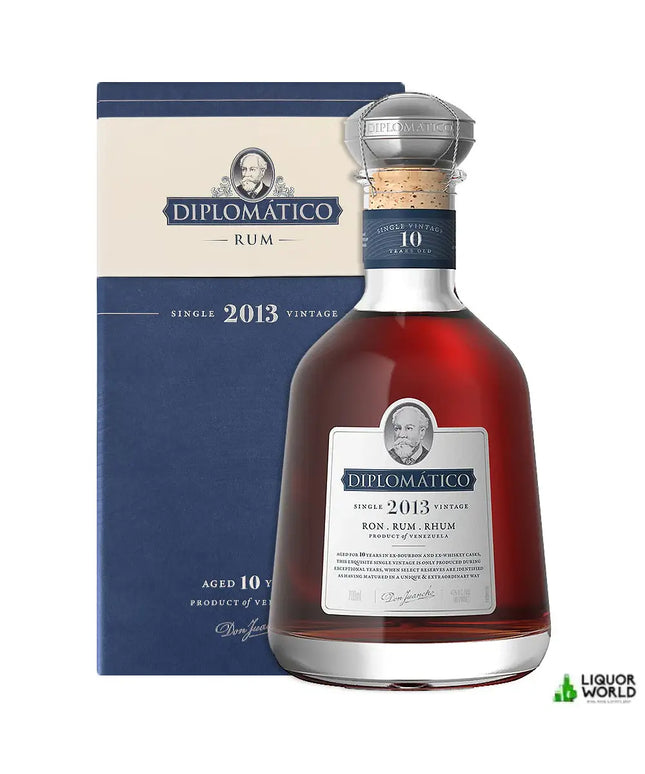 Diplomatico 10 Year Old 2013 Single Vintage Venezuelan Dark Rum 700mL - Liquorworld