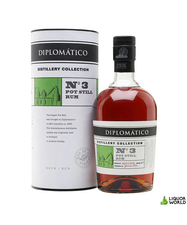 Diplomatico Distillery Collection No.3 Pot Still Venezuelan Dark Rum 700mL