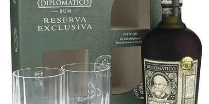Diplomatico Reserva Exclusiva Rum Gift Set Old Fashion 700ml