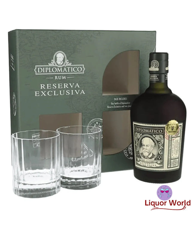 Diplomatico Reserva Exclusiva Rum Gift Set Old Fashion 700ml