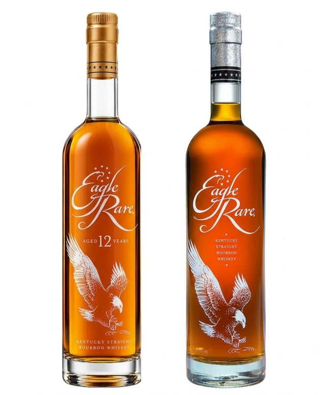 Eagle Rare 10 + 12 Year Old Bundle Kentucky Straight Bourbon Whiskey 700mL + 750mL