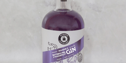 Echuca Distillery Maiden's Butterfly Pea & Passionfruit Gin 40% ABV 500ml – 2 Bottle Pack
