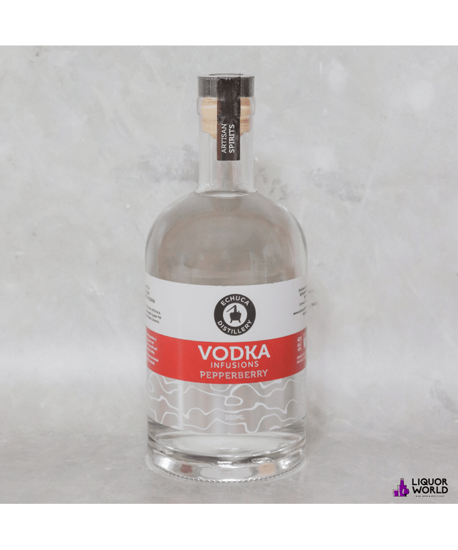 Echuca Distillery Pepperberry Infused Vodka 40% ABV 500ml – 2 Bottle Pack