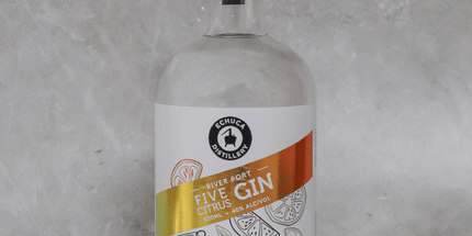 Echuca Distillery River Port Five Citrus Gin 500ml (40% ABV) – 2 Bottle Pack
