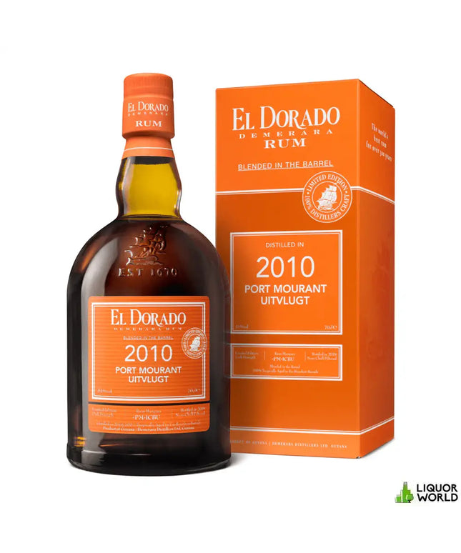 El Dorado 9 Year Old 2010 Port Mourant Uitvlugt Cask Strength Guyanese Rum 700mL - Liquorworld