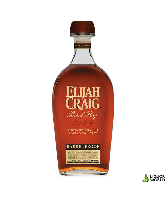 Elijah Craig 10 Year Old Barrel Proof Batch A124 59.5% Kentucky Straight Bourbon Whiskey 750mL - Liquorworld