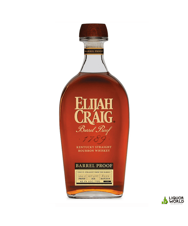 Elijah Craig 11 Year Old Barrel Proof Batch B523 62.1% Kentucky Straight Bourbon Whiskey 700mL - Liquorworld