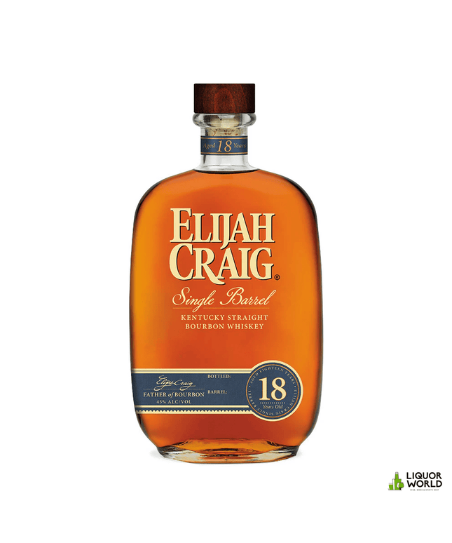 Elijah Craig 18 Year Old Single Barrel Kentucky Straight Bourbon Whiskey 750mL - Liquorworld