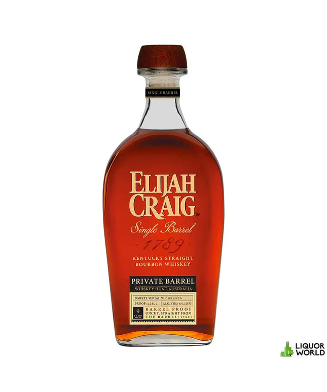Elijah Craig 9 Year Old Private Barrel WHA Barrel Proof 64.10% Kentucky Straight Bourbon Whiskey 750mL - Liquorworld