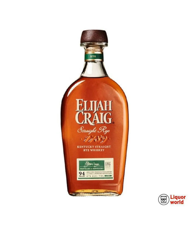 Elijah Craig Straight Rye Whiskey 700ml - Liquorworld