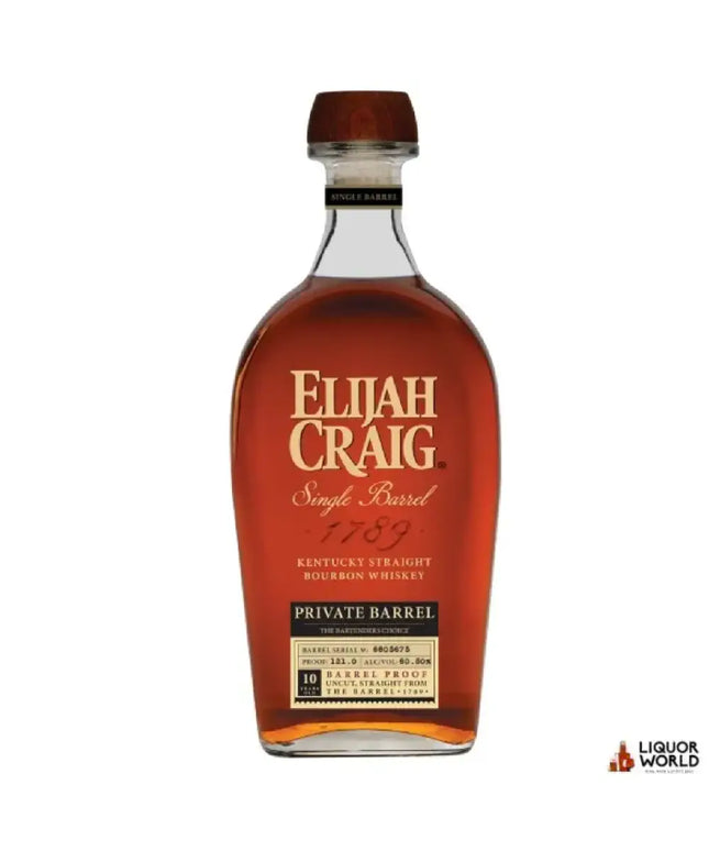 Elijah Craig The Bartenders Choice Kentucky Bourbon 700ml