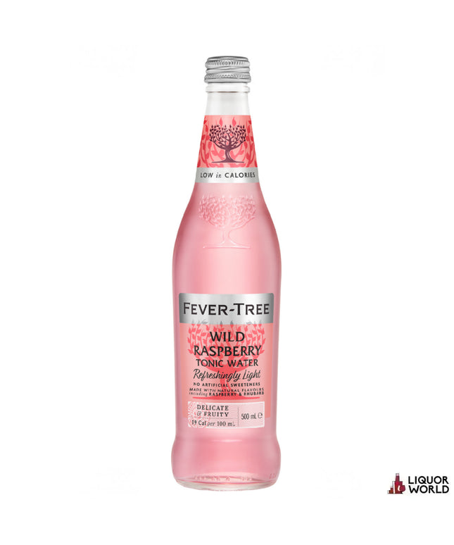 Fever Tree Wild Raspberry Non Alcoholic Tonic 500ml (8 Pack) - Liquorworld