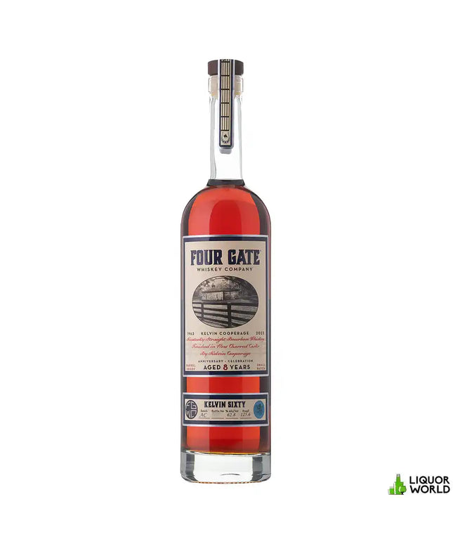 Four Gate 8 Year Old Kelvin Sixty Anniversary Limited Release Barrel Proof Kentucky Straight Bourbon Whiskey 750mL