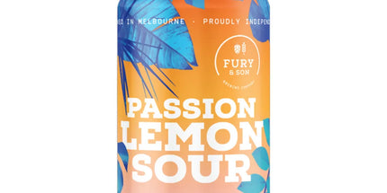 Fury and Son Brewing Passion Lemon Sour 375ml (24 Pack) - Liquorworld