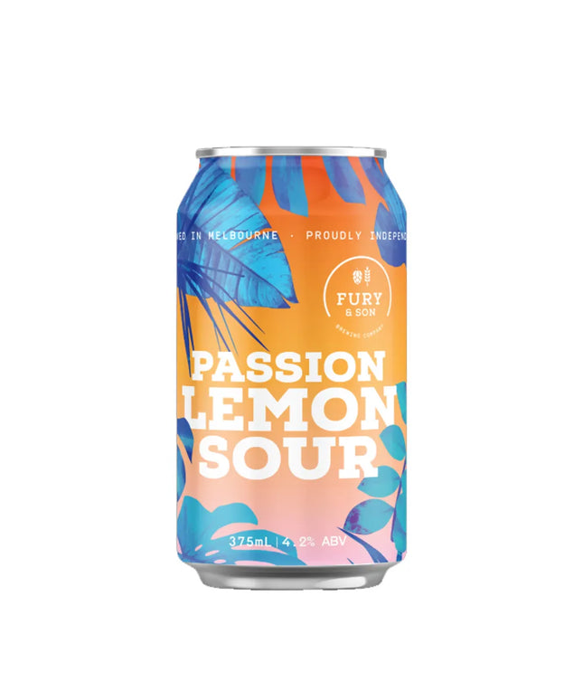 Fury and Son Brewing Passion Lemon Sour 375ml (24 Pack) - Liquorworld