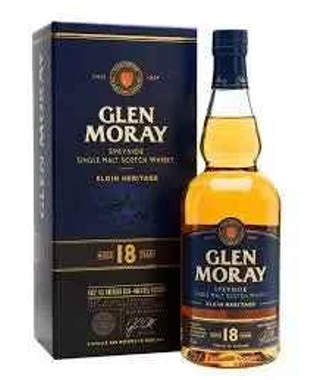 Glen Moray 18 Year Old Single Malt Whisky 700mL