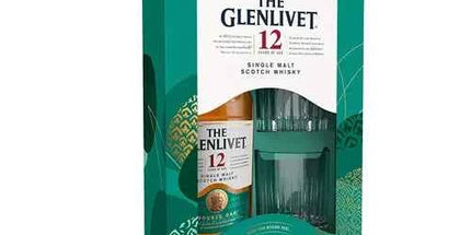 GLENLIVET 12YO SCOTCH WHISKY + 2 GLASSES GIFT 700ML