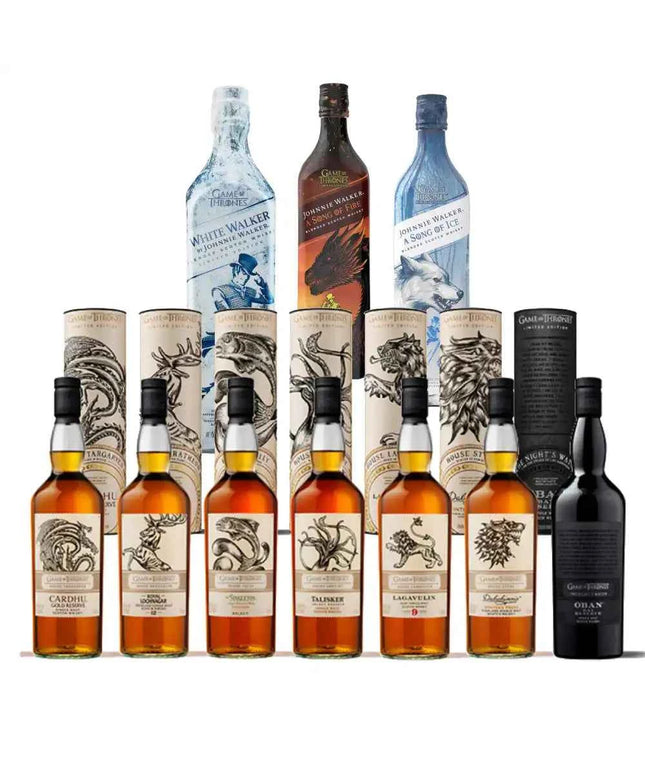 Game Of Thrones 10 Bottles Collection Single Malt scotch Whisky