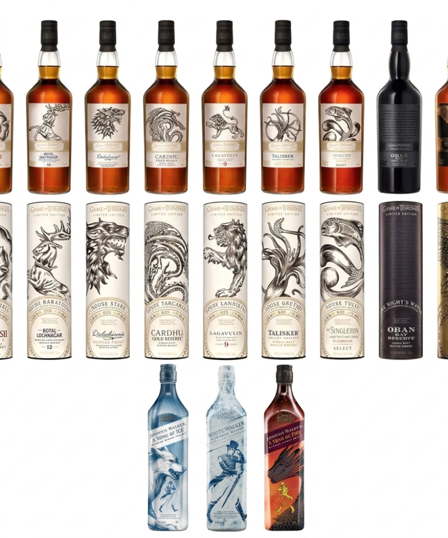 Game of Thrones 12 Bottle Complete Collection Limited Edition Single Malt & Blended Scotch Whisky 12 x 700ml