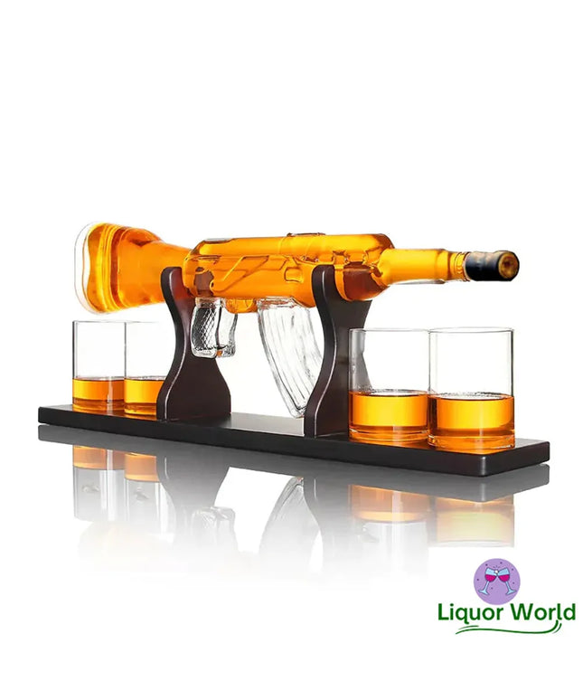 Gatling Liquor AK-47 Whiskey Display Edition + 4 Bullet Glasses 700mL